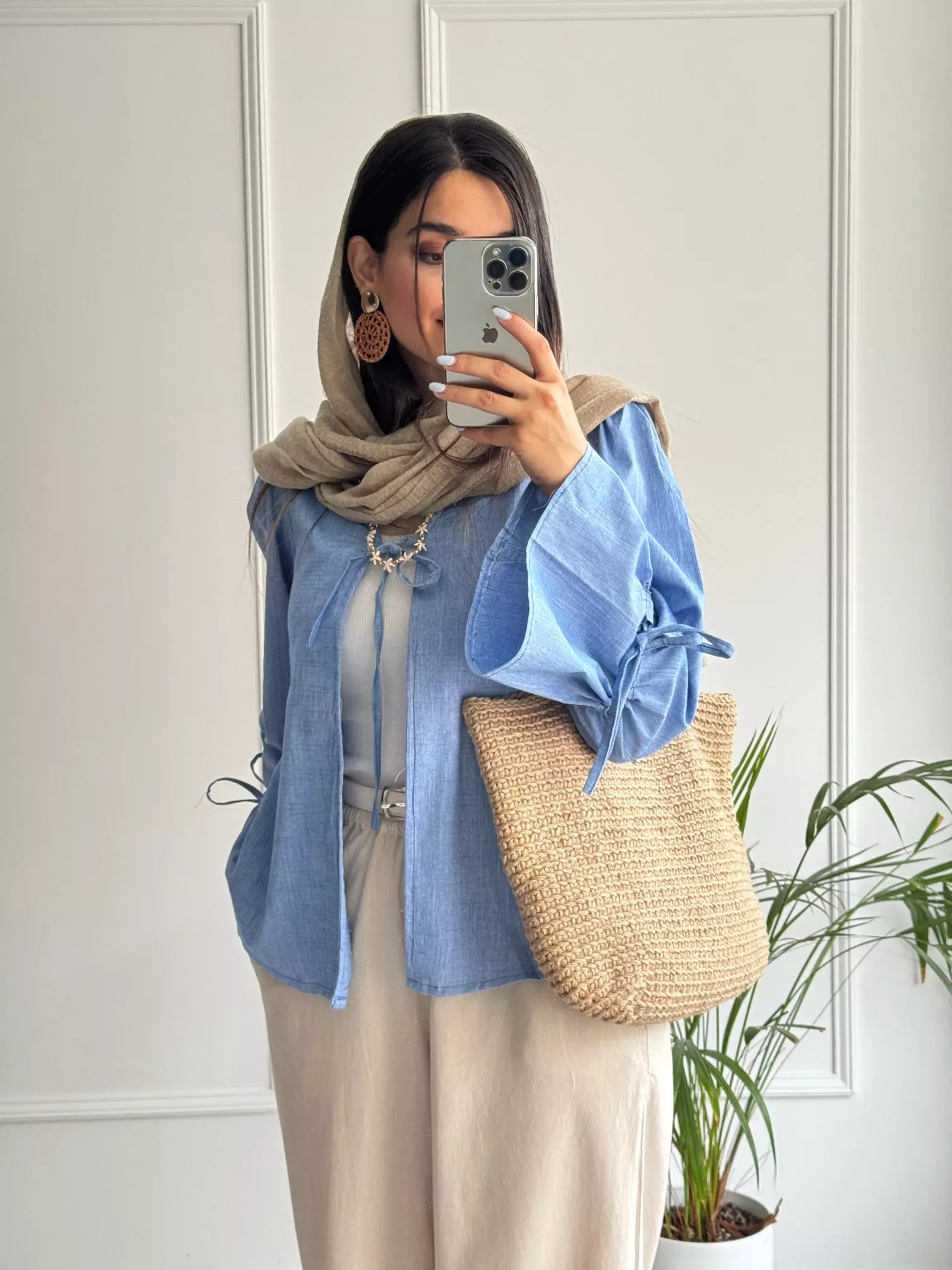 مانتو شومیزی لینن ژینا